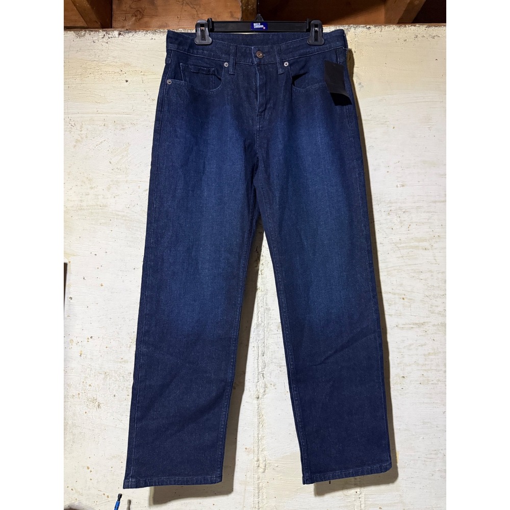 NWT True Classic Men's Straight Leg Jeans 30x30 Dark Indigo Blue Stretch Denim